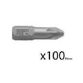 Miniatyrbild 3 av 3: BOSCH 1/4 'PZ 2 insexbitar hane - 100 st.