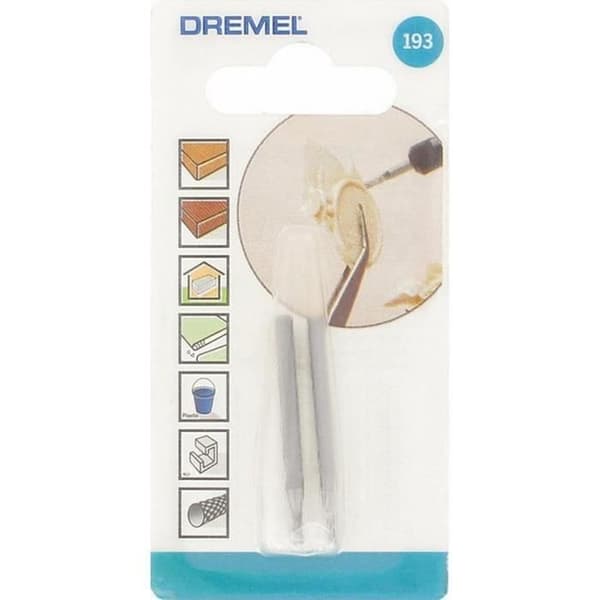 Set med 2 st DREMEL 193 fräsar - Stål - Diameter 2mm - Cylinder