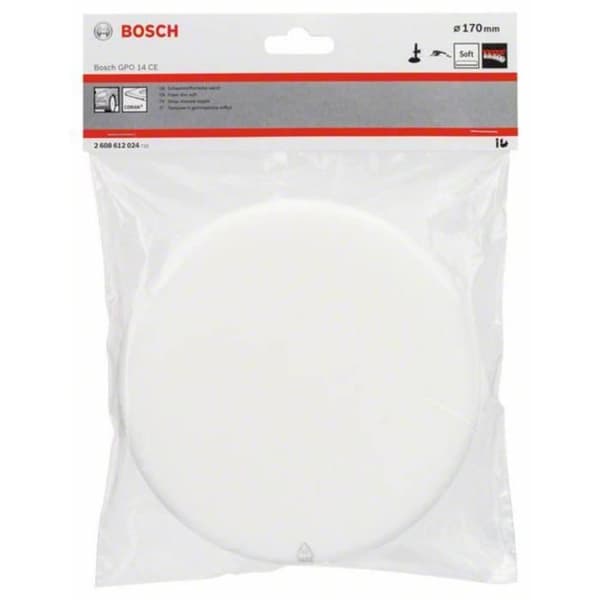 Poleringstillbehör - BOSCH - 2608612024 - Skumskivor - Ø 170 mm - Vit