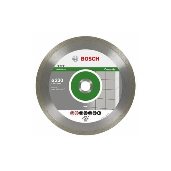 Diamantskiva - BOSCH - Bäst för Keramik Ø 230 - Segmenthöjd på 10 mm - Bra skärkvalitet