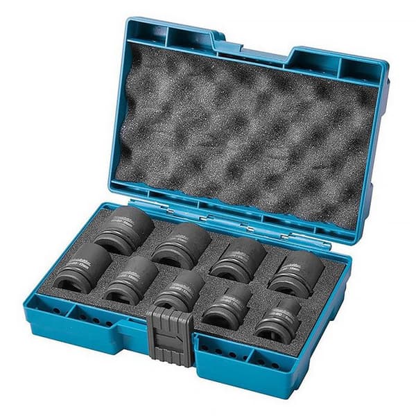 Coffret 9 hylsor - MAKITA - B-66232 - Förlängning 1/2' - CR-MO - 150mm