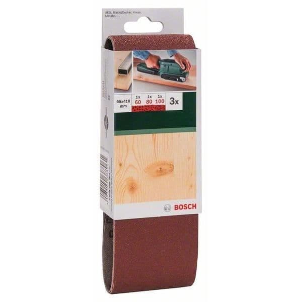 BOSCH Tillbehör - 3 band abr. 65x410mm rw sortiment. -