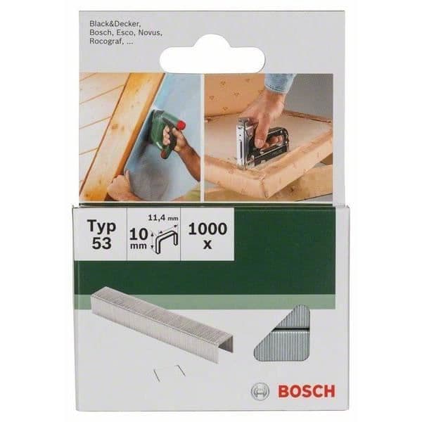 BOSCH tillbehör - set 1000 häftklamrar 10mm typ 53