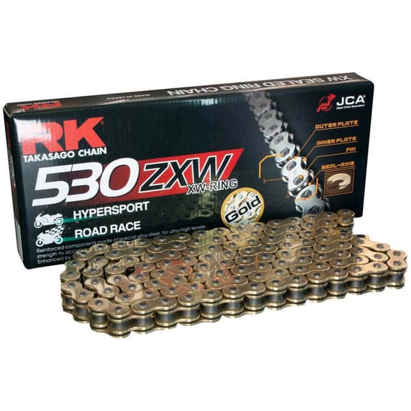 Rk 530 Zxw Rivet Xw Ring Drive Chain Silver 130 Links