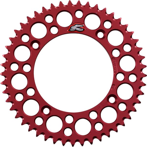 Renthal 189u-420 Ultralight Grooved Rear Sprocket Röd 49t