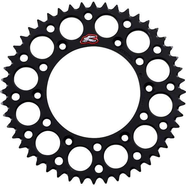 Renthal 224u-520 Ultralight Grooved Rear Sprocket Musta 51t
