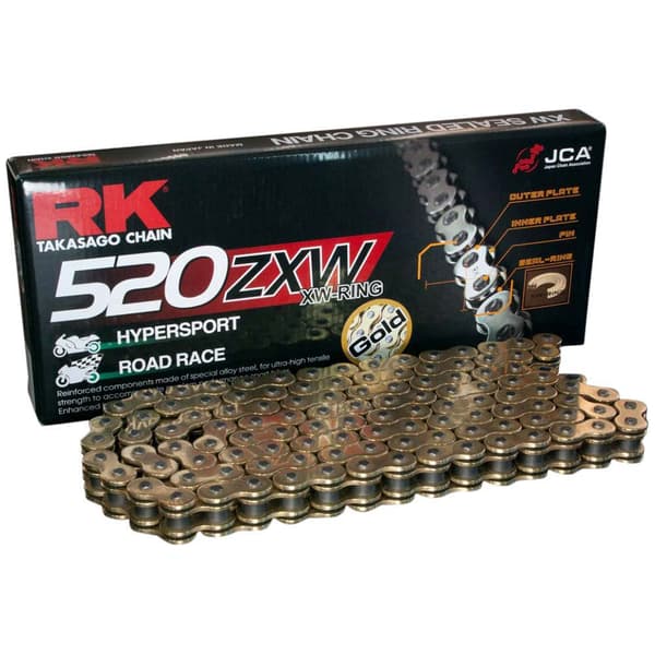 Rk Kedja 520 Zxw Rivet Xw Ring Drive Silver 112 Links