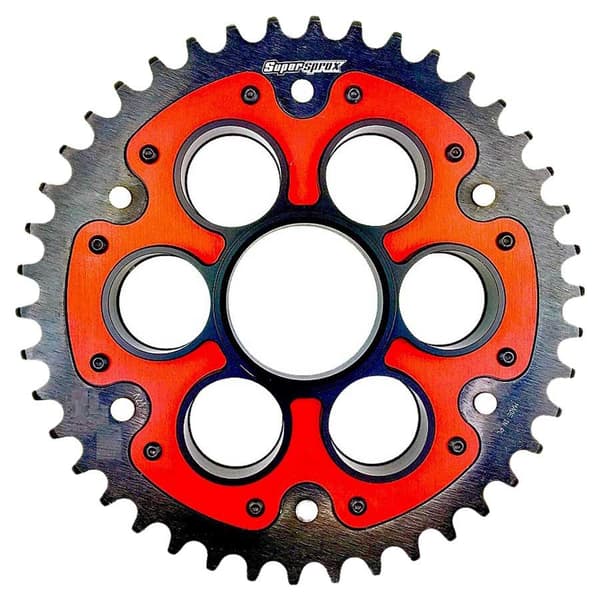 Supersprox Rsa Stealth Ducati 525x43 737525x43punainen Takaosa Hammasratas Oranssi 43t