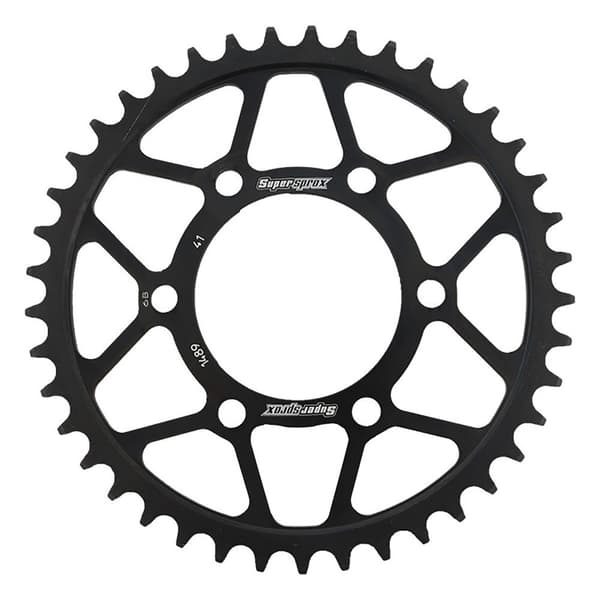 Supersprox Rfe Steel Kawasaki 525x41 1489x41blk Takaosa Hammasratas Hopeinen 41t