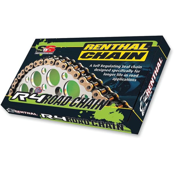 Renthal 520 R4 Atv Quad Stake Rivet Srs Road Ketju Vihreä 120 Links