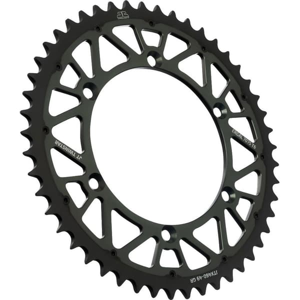 Jt Sprockets Kawasaki Jtx460.49gr Steel Bakre Drev Svart 49t