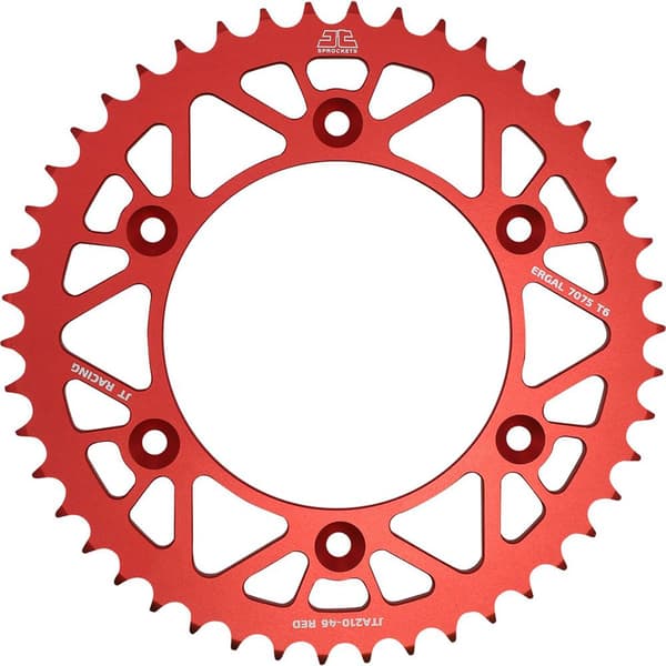 Jt Sprockets Honda Jta210.47red Aluminium Bagtandhjul Rød 47t