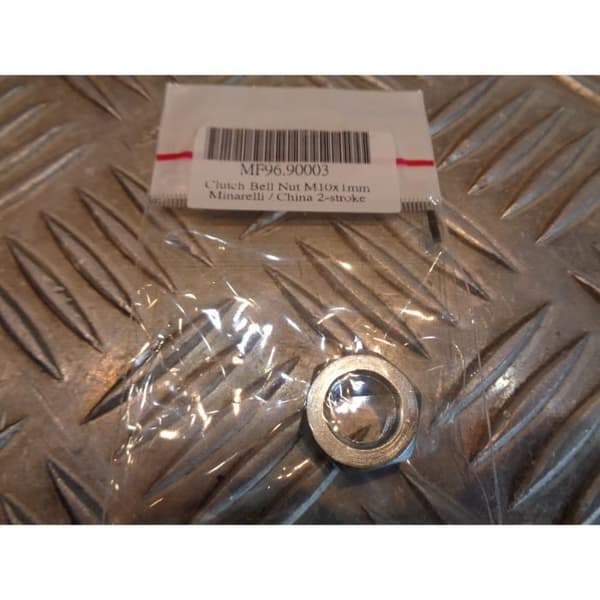 kopplingsklockmutter m10 x 1 mm skoter motorcykel fyrhjuling atv buggy nitro booster ...