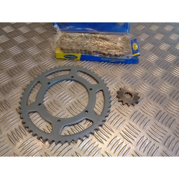 kedjesats förstärkt ej 420 pinion 13 x krona 52 tänder motorcykel peugeot 50 xp6 sarkany