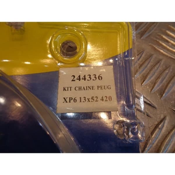 kedjesats förstärkt ej 420 pinion 13 x krona 52 tänder motorcykel peugeot 50 xp6 sarkany