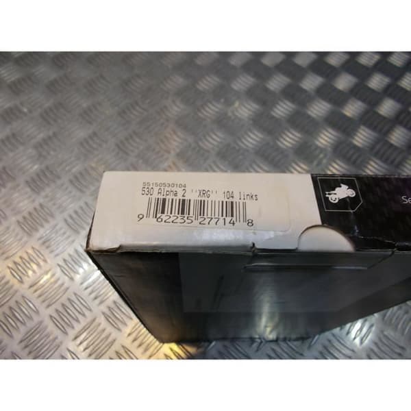 förstärkt transmissionskedja motorcykel tsubaki 530 alpha 2 xrg 104 guldlänkar 450354 55150530104