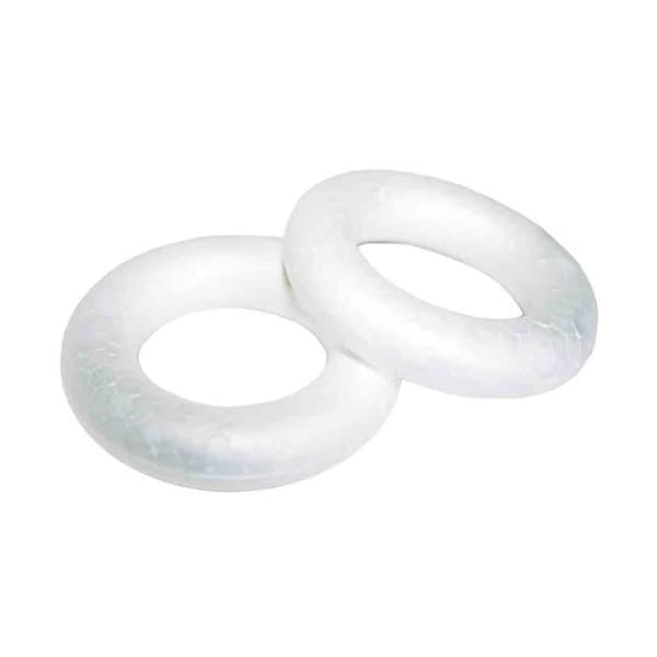 Polystyren krona diam 4,5 cm x 4 st - MegaCrea {färg}.