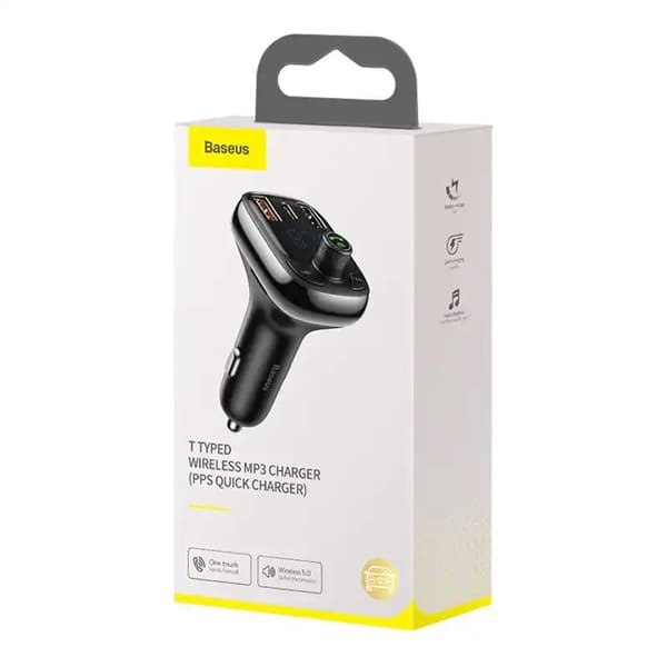 Bil Bluetooth MP3-spiller Baseus T Shaped S-13 Black OS