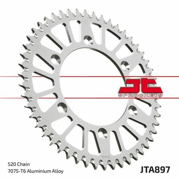 JT SPROCKETS - Aluminium Krona Ultra-Lätt Anti-Lera 897 - 520 - JTA897.45BLKabc100011942500000