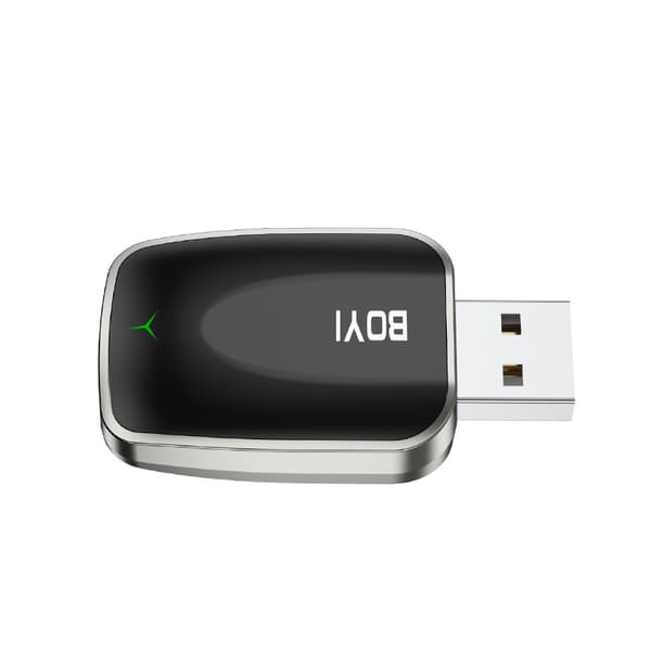INF BY967S Trådlös CarPlay & Android Auto 2-i-1 Adapter Metallisk svart