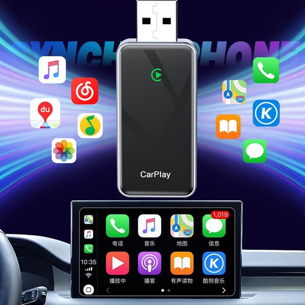 INF BY967B 2-in-1 langaton CarPlay & Android Auto -sovitin