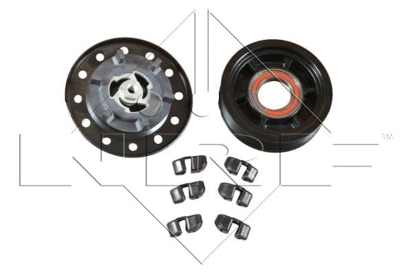 NRF ILMASTOINTILAITTEEN KOMPRESSORIKYTKIN DENSO 5SE12C 7PK/115MM 12V TOYOTA COROLLA/AVENSIS 2.0D 06-