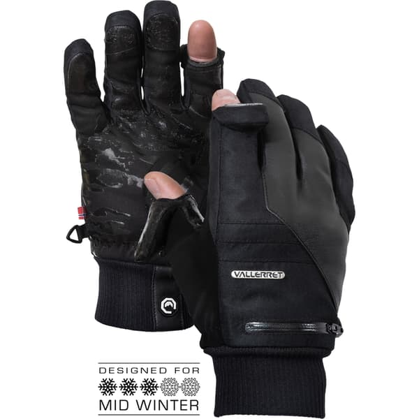 VALLERRET MARKHOF PRO 2.0 PHOTOGRAPHY GLOVE BLACK XS