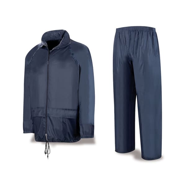 Jakkesæt Meteo Vandtæt Marineblå Polyester - 2XL