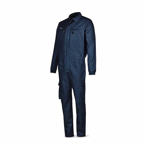Jumpsuit The Safety Company Marineblå 100% bomuld - 48