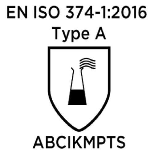 Ansell ChemTek 38-514 Butyl/Viton-handskar, kemikalie- och vätskeskydd, svart, storlek 9