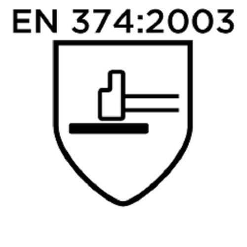 Ansell ChemTek 38-514 Butyl/Viton-handskar, kemikalie- och vätskeskydd, svart, storlek 9