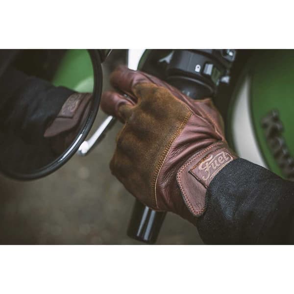 Fuel Motorcycles Nahkahanskat Rodeo Ruskea XL