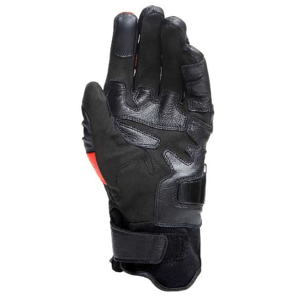 Dainese Korte Læderhandsker Carbon 4 Rød,Sort L