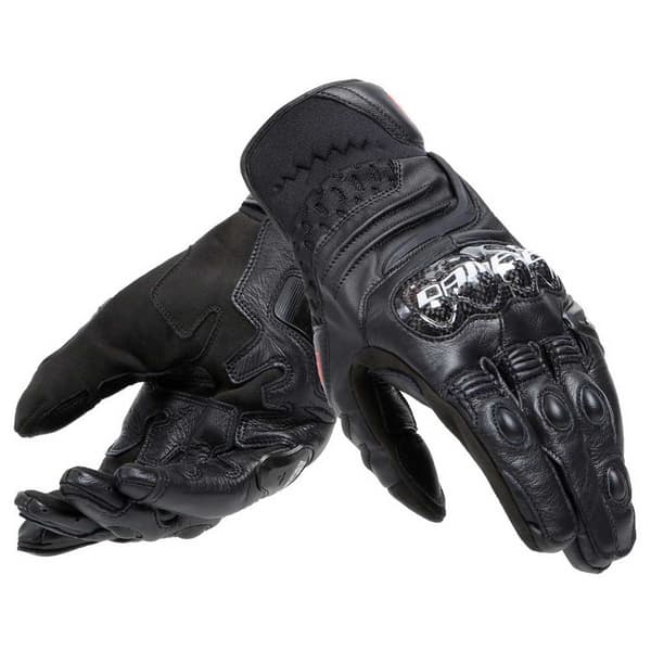 Dainese Korte Læderhandsker Carbon 4 Sort M