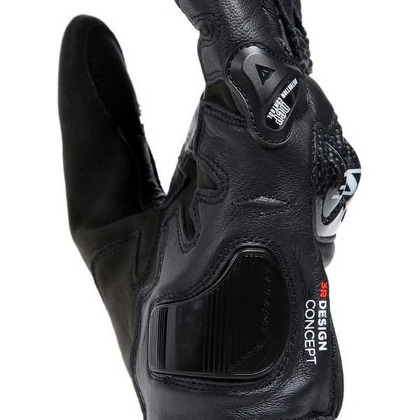 Dainese Korte Læderhandsker Carbon 4 Sort M