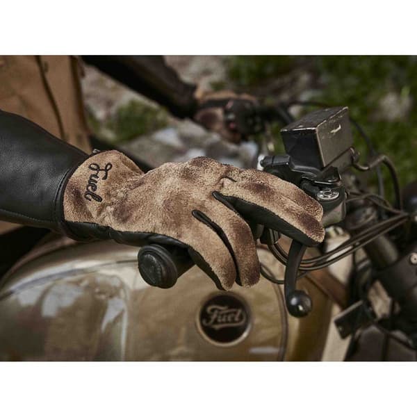 Fuel Motorcycles Handskar Track Brun XL