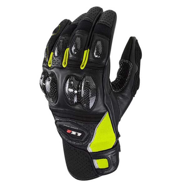 Ls2 Textil Läderhandskar Spark 2 Svart XL