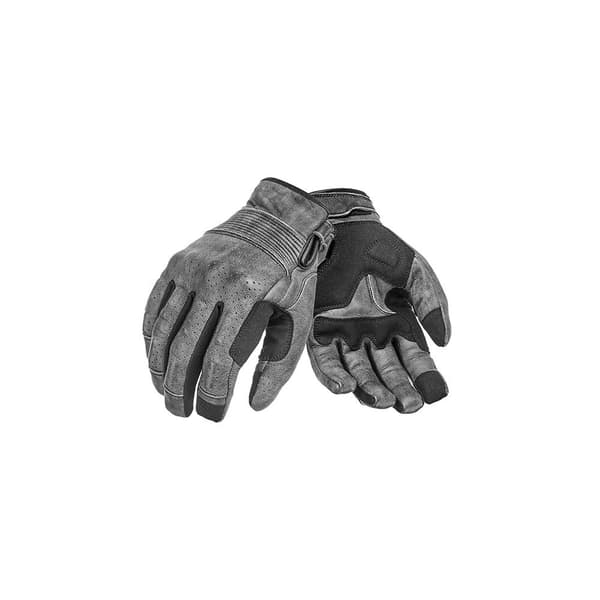 Pando Moto Nahkahanskat Onyx Harmaa 2XL