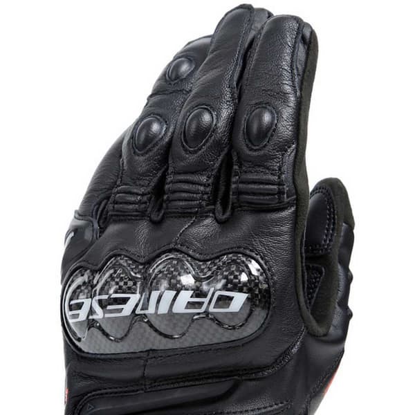 Dainese Lyhyet Nahkakäsineet Carbon 4 Musta S