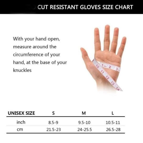 Anti-Cut handskar, DIY köksskydd 1 par - storlek S
