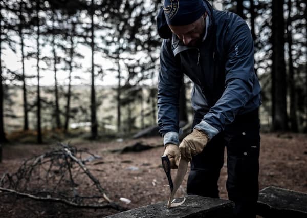 HESTRA SKULLMAN 5-FINGER, Hestra läderhanske bushcraft