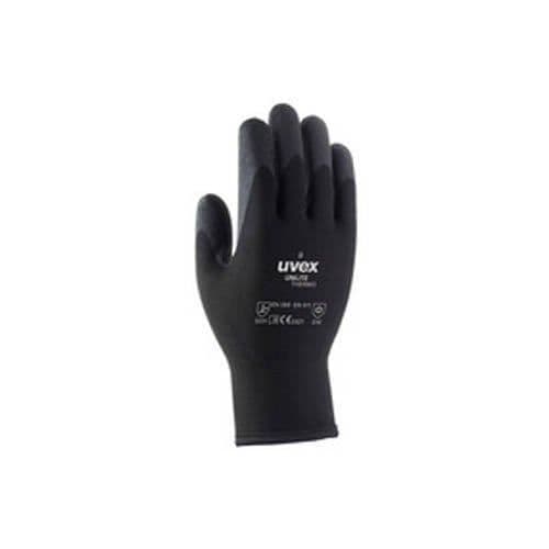 Uvex 60593 10 Plain Lite Thermo Säkerhetshandskar Svart Storlek: 10 - 60593 10