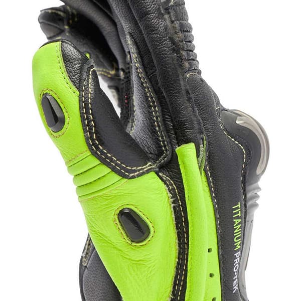 Dainese Full Metal 7 Læderhandsker Grøn 3XL / Long