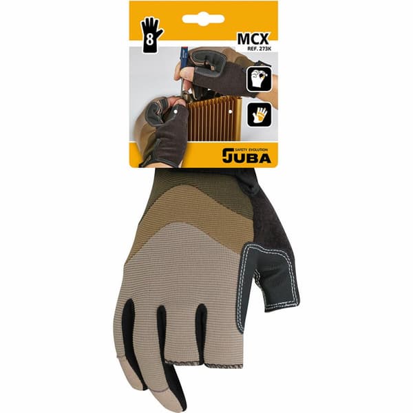 Arbejdshandsker JUBA Mecanix Cut PVC Synntetisk læder Spandex Touchpad - 8