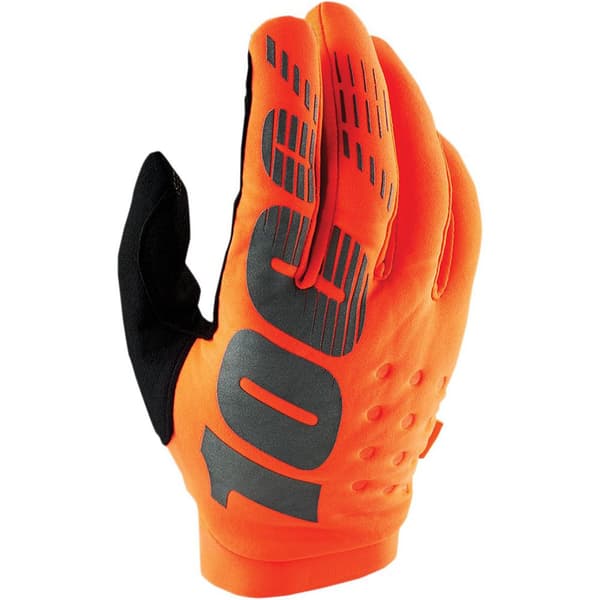 100percent Brisker Off-road Handsker Orange XL Dreng