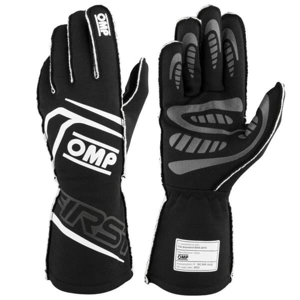 Handsker OMP FIRST Sort S FIA 8856-2018