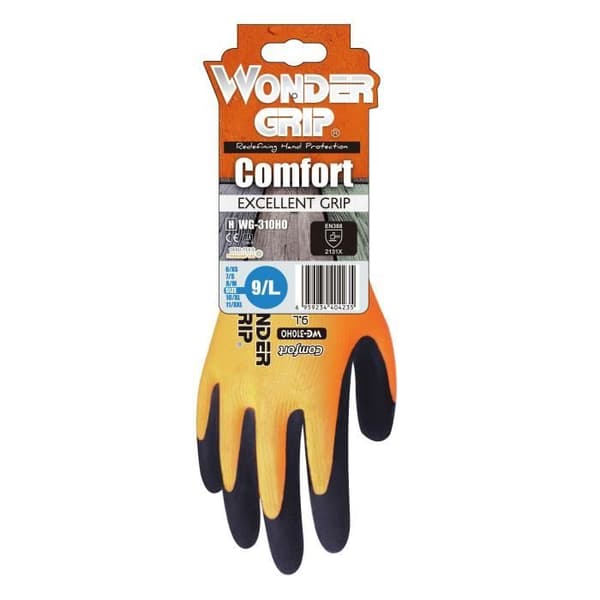Arbetshandskar WONDER GRIP COMFORT-10 WG-310HO Orange XL