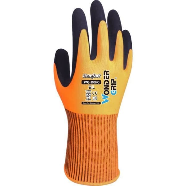 Arbetshandskar WONDER GRIP COMFORT-10 WG-310HO Orange XL