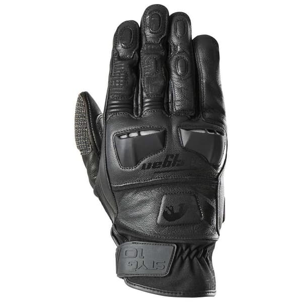 Furygan Styg 10 Perforerede Læderhandsker Sort 3XL
