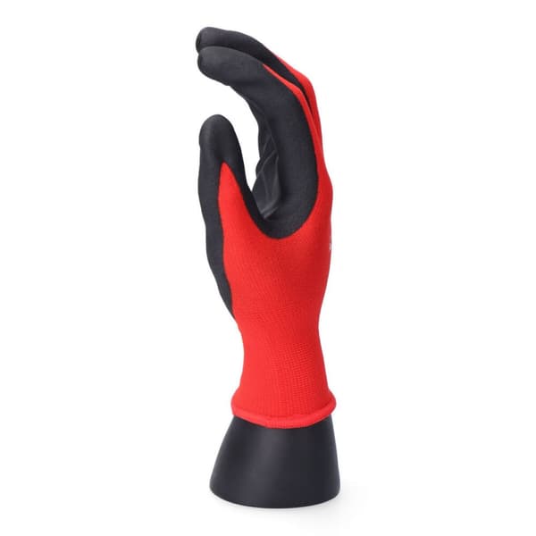 Arbejdshandsker EDM Rød Lycra Nitril Touchpad Industri - 7